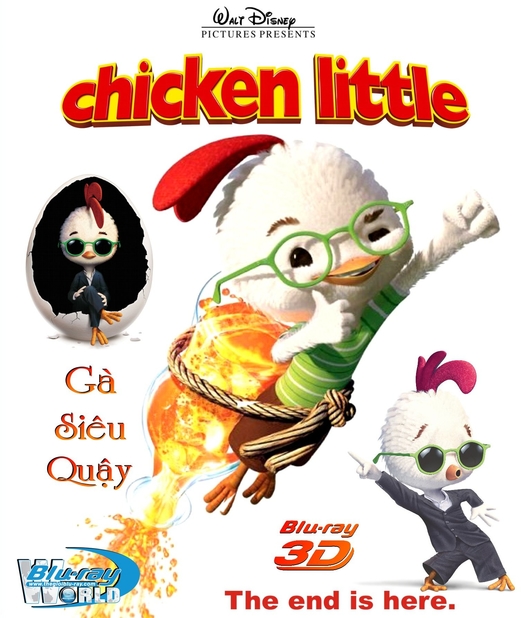 D043. Chicken Litte - Gà Siêu Quậy 3D (DTS-HD 7.1)  